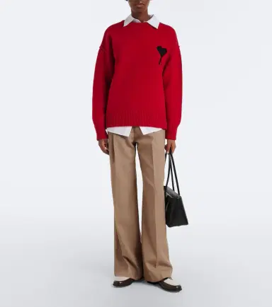AMI PARIS Ami de Coeur virgin wool sweater | Thumbnail 3 AMI PARIS Ami de Coeur virgin wool sweater | Thumbnail 3