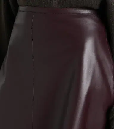 Joseph Helius leather midi skirt | Thumbnail 3