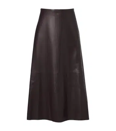 Joseph Helius leather midi skirt | Thumbnail 1
