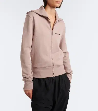 Balenciaga Logo cotton zip-up sweatshirt | Thumbnail 2