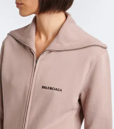 Balenciaga Logo cotton zip-up sweatshirt | Thumbnail 5