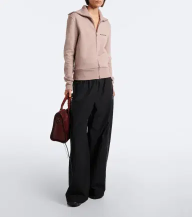 Balenciaga Logo cotton zip-up sweatshirt | Thumbnail 6