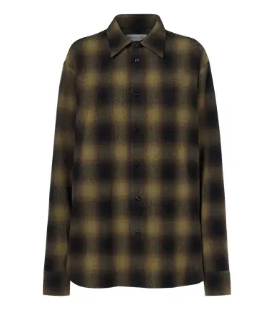 Balenciaga Checked wool-blend flannel overshirt | Thumbnail 1