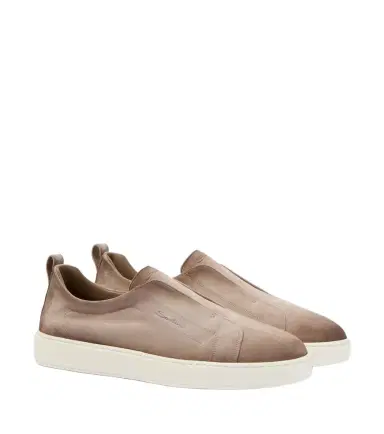 Santoni Victory suede slip-on shoes | Thumbnail 1