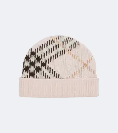 Burberry Check cashmere-blend beanie | Thumbnail 2