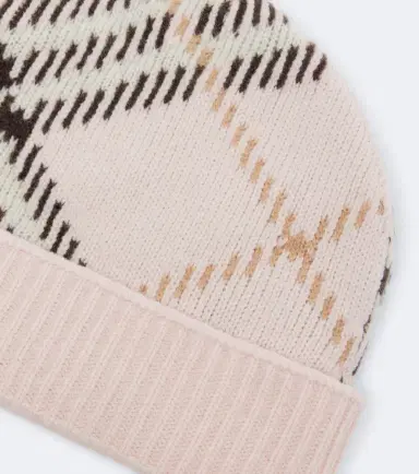 Burberry Check cashmere-blend beanie | Thumbnail 3