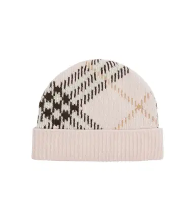 Burberry Check cashmere-blend beanie | Thumbnail 1