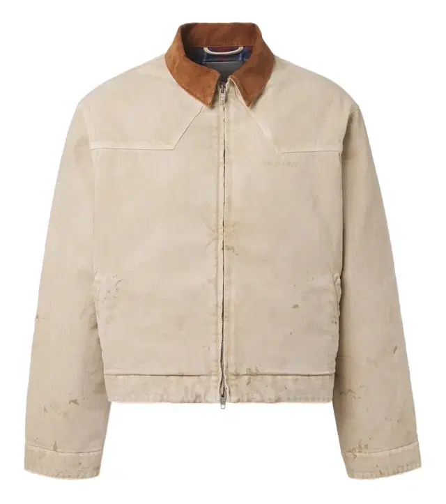 Balenciaga Corduroy-trimmed canvas blouson jacket