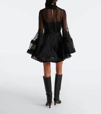 Zimmermann Valiant Lantern silk organza minidress | Thumbnail 4