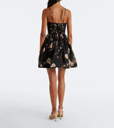 Zimmermann Ascent floral linen and silk corset dress | Thumbnail 2