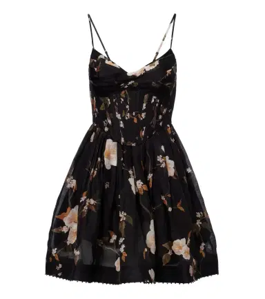 Zimmermann Ascent floral linen and silk corset dress | Thumbnail 1