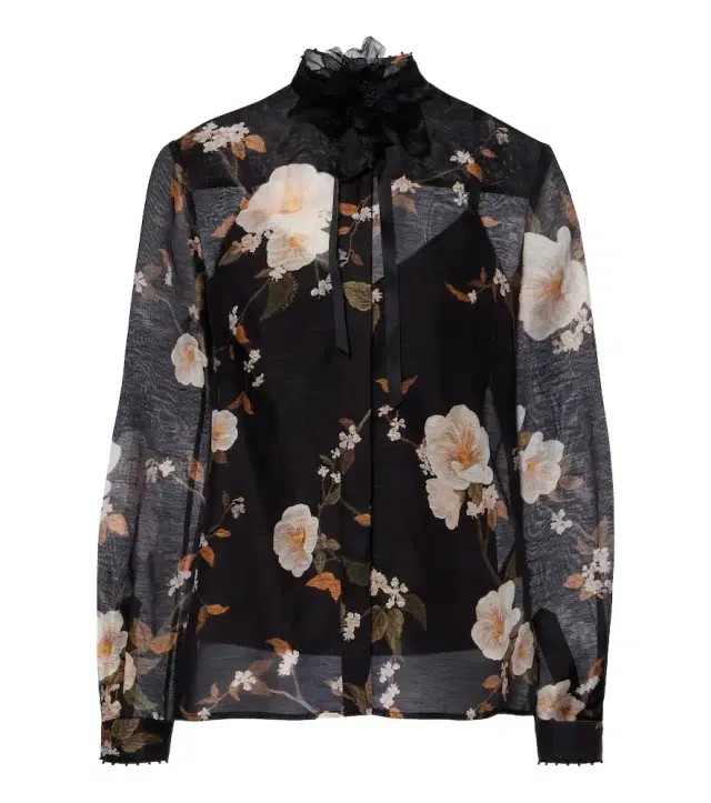 Zimmermann Ascent bow-detail linen and silk blouse