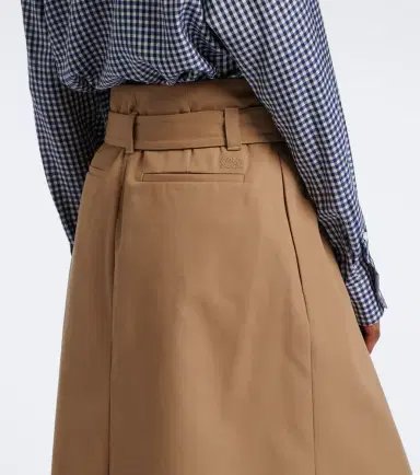 Loewe Asymmetric cotton midi skirt | Thumbnail 5