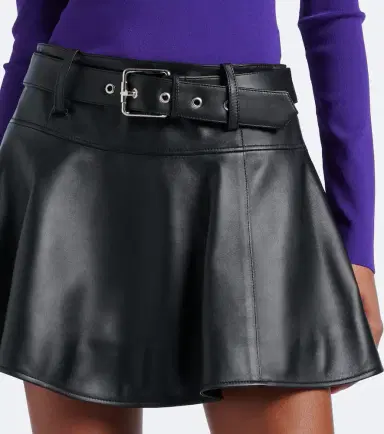 Loewe Belted leather miniskirt | Thumbnail 2