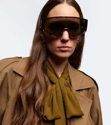 Saint Laurent Logo Lettering shield sunglasses | Thumbnail 4 Saint Laurent Logo Lettering shield sunglasses | Thumbnail 4