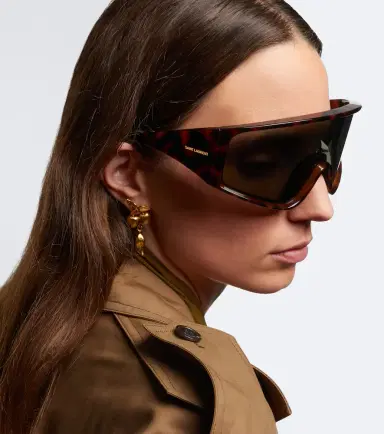 Saint Laurent Logo Lettering shield sunglasses | Thumbnail 5 Saint Laurent Logo Lettering shield sunglasses | Thumbnail 5