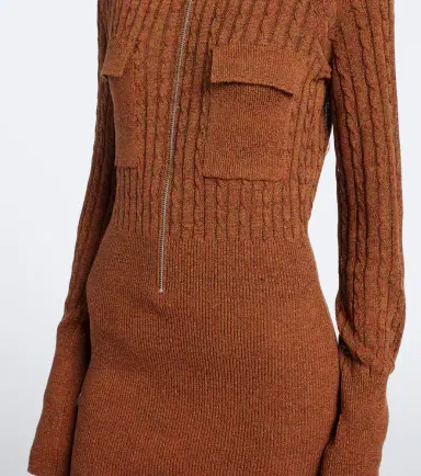 Aya Muse Eora knitted cotton and silk minidress | Thumbnail 3