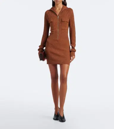 Aya Muse Eora knitted cotton and silk minidress | Thumbnail 5