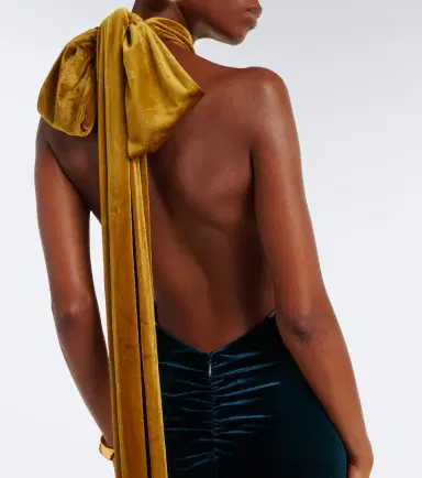 Retrofête Retrofête Goleta velvet gown | Thumbnail 2