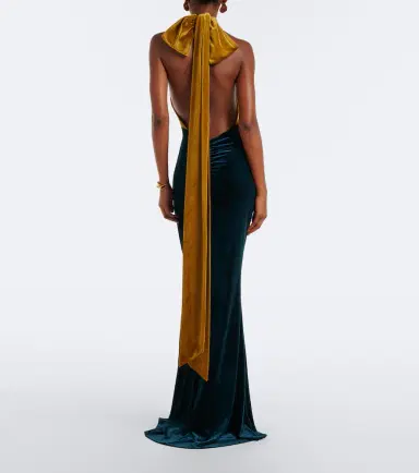 Retrofête Retrofête Goleta velvet gown | Thumbnail 5