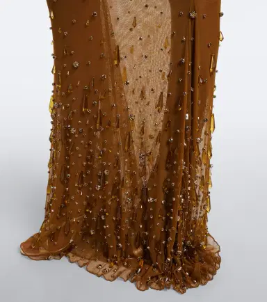 Retrofête Retrofête Zanie crystal-embellished gown | Thumbnail 2
