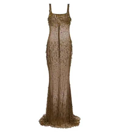 Retrofête Retrofête Zanie crystal-embellished gown | Thumbnail 1