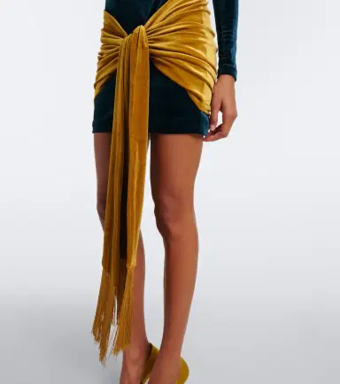 Retrofête Retrofête Jackson velvet minidress | Thumbnail 3