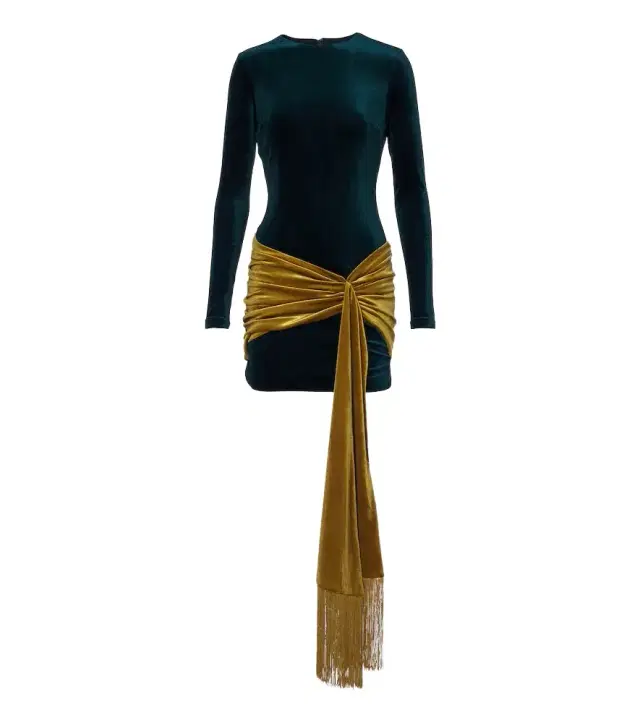 Retrofête Jackson velvet minidress