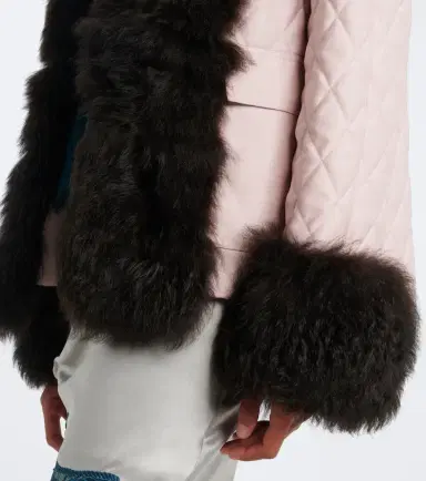 Jacques Wei Quilted shearling-trimmed coat | Thumbnail 2 Jacques Wei Quilted shearling-trimmed coat | Thumbnail 2