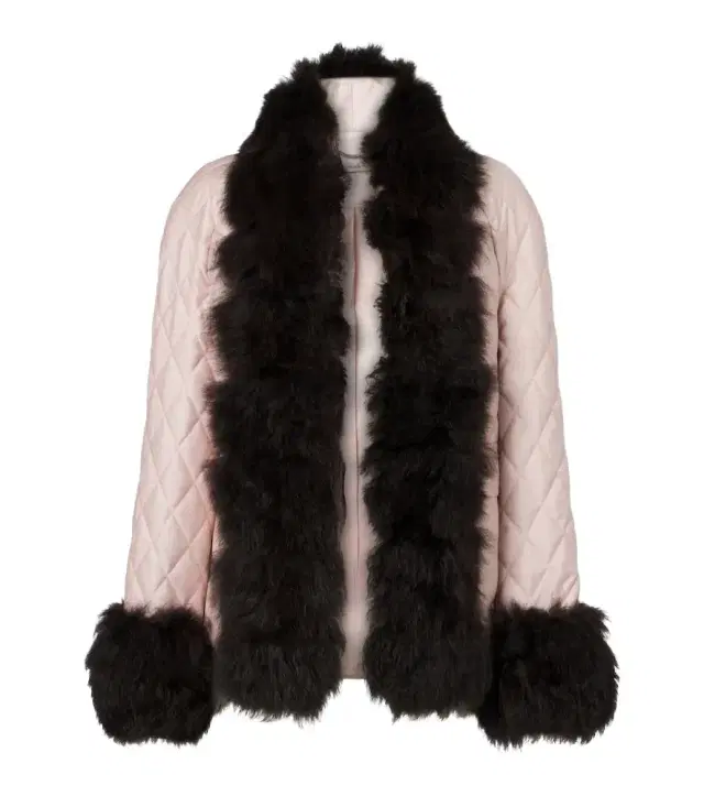 Jacques Wei Quilted shearling-trimmed coat