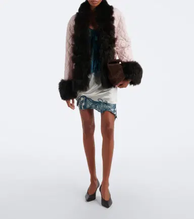Jacques Wei Embroidered satin miniskirt | Thumbnail 3