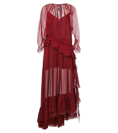 Jacques Wei Ruffled chiffon gown | Thumbnail 1