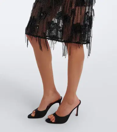 Jacques Wei Embellished paneled cloqué midi skirt | Thumbnail 4