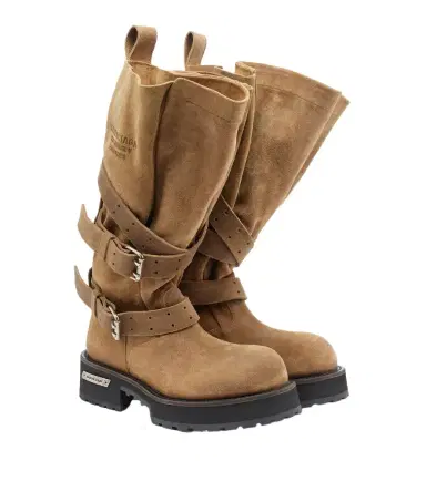 Balenciaga Venom suede biker boots | Thumbnail 1 Balenciaga Venom suede biker boots | Thumbnail 1