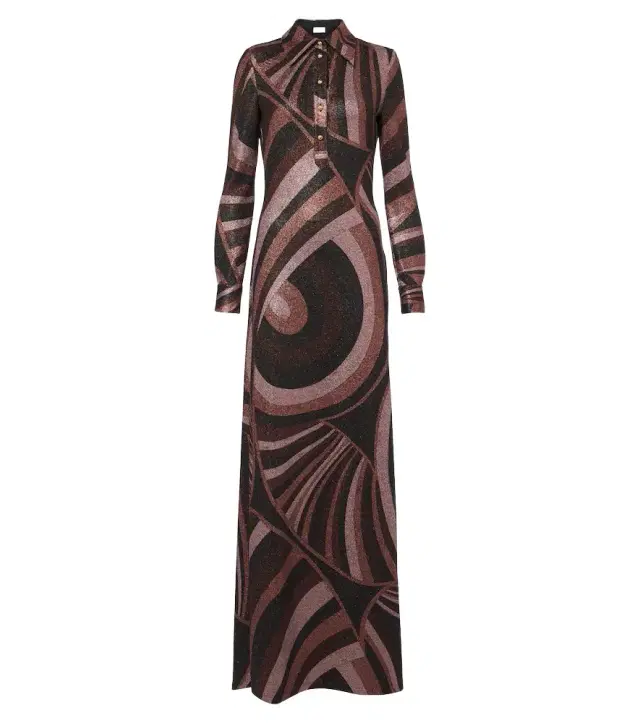 PUCCI Iride Lurex jersey gown