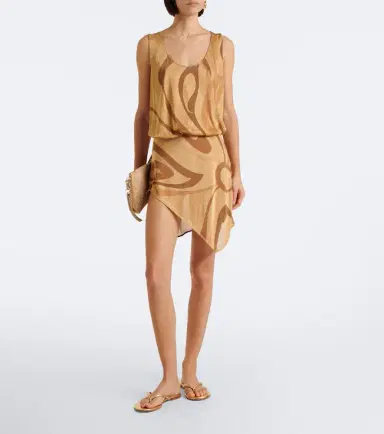 PUCCI Marmo Lurex voile miniskirt | Thumbnail 3