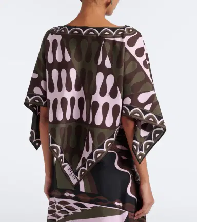 PUCCI Leocorno asymmetric silk twill top | Thumbnail 5 PUCCI Leocorno asymmetric silk twill top | Thumbnail 5