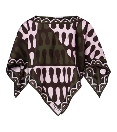 PUCCI Leocorno asymmetric silk twill top | Thumbnail 1 PUCCI Leocorno asymmetric silk twill top | Thumbnail 1