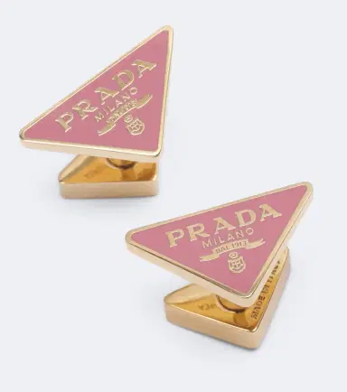 Prada Triangle enamel earrings | Thumbnail 3