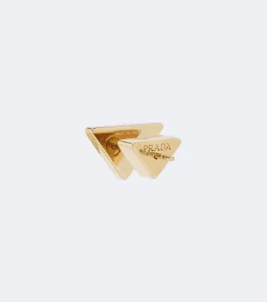 Prada Triangle enamel earrings | Thumbnail 4