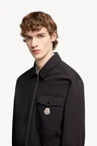 Moncler Cotton Blend Gabardine Shirt Jacket | Thumbnail 4