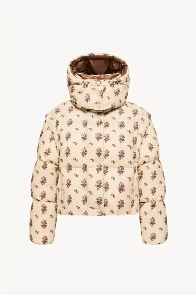 Moncler Torcol Floral Hooded 2-in-1 Down Jacket | Thumbnail 2