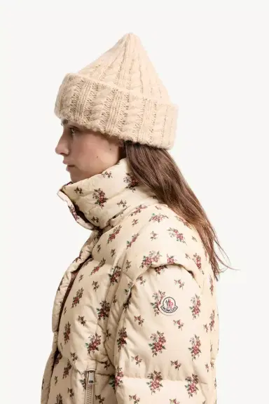 Moncler Torcol Floral Hooded 2-in-1 Down Jacket | Thumbnail 4