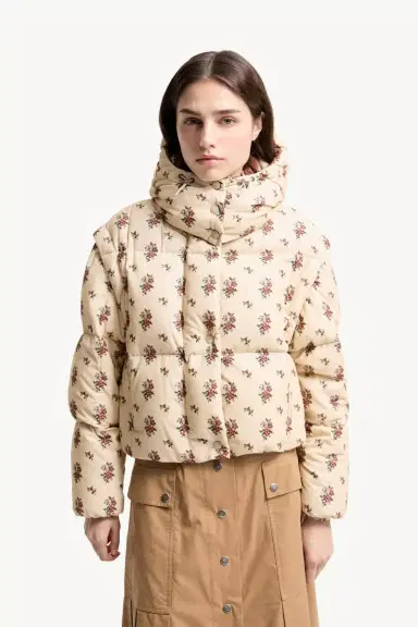 Moncler Torcol Floral Hooded 2-in-1 Down Jacket | Thumbnail 5