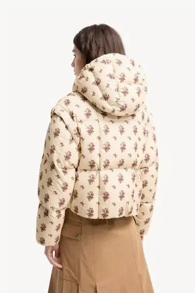 Moncler Torcol Floral Hooded 2-in-1 Down Jacket | Thumbnail 6