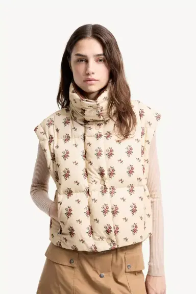 Moncler Torcol Floral Hooded 2-in-1 Down Jacket | Thumbnail 7