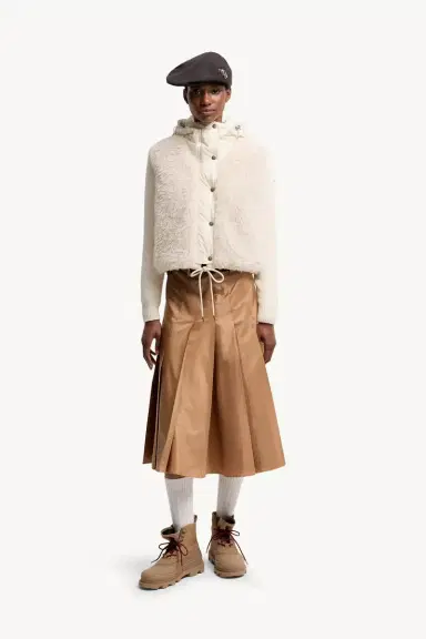 Moncler Wool & Cashmere Blend Padded Zip-up Cardigan | Thumbnail 3