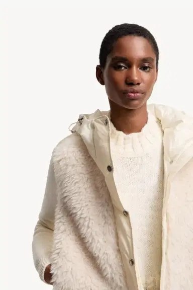 Moncler Wool & Cashmere Blend Padded Zip-up Cardigan | Thumbnail 7