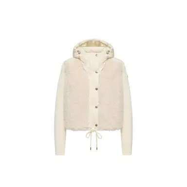 Moncler Wool & Cashmere Blend Padded Zip-up Cardigan | Thumbnail 1