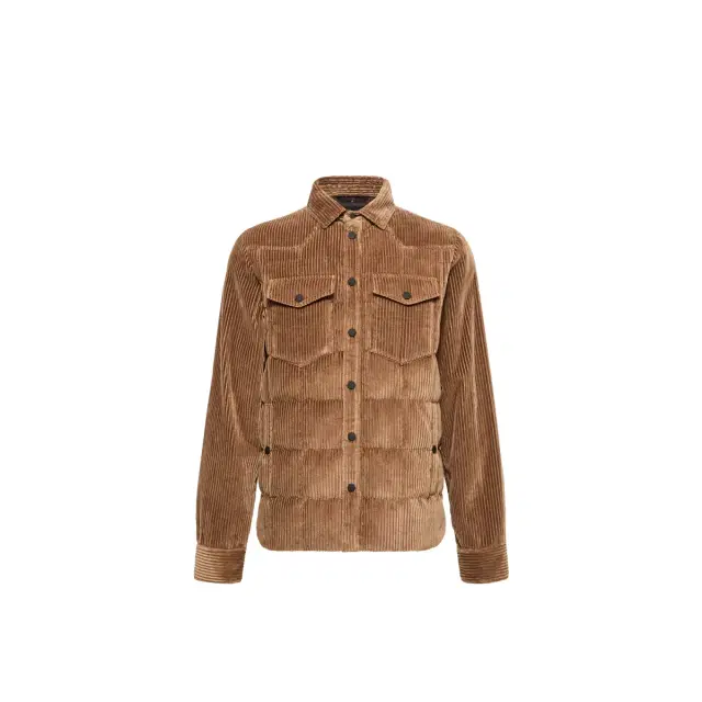 Moncler Grenoble Gelt Corduroy Down Shirt Jacket
